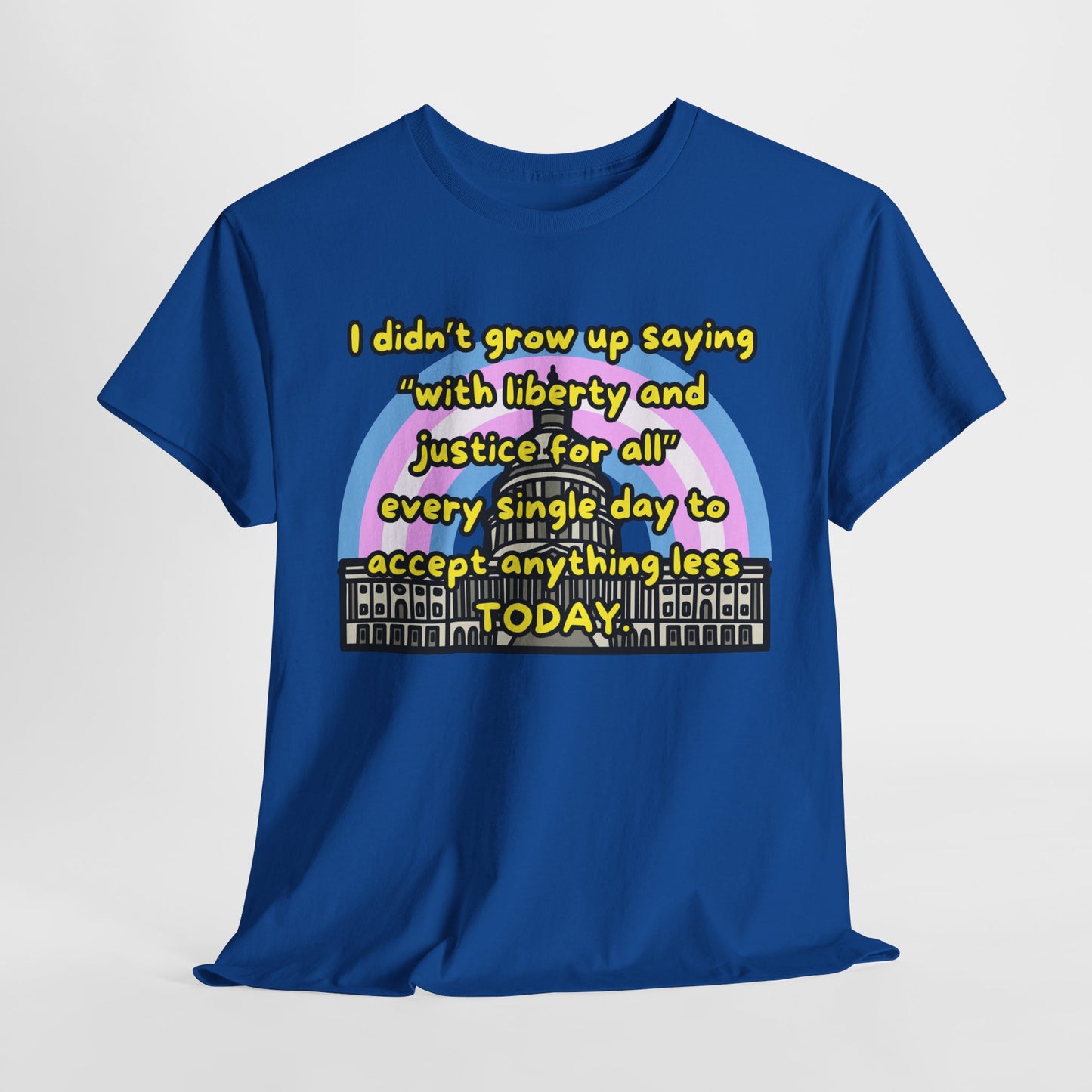 Empowerment Quote Unisex Heavy Cotton Tee - Liberty & Justice for All