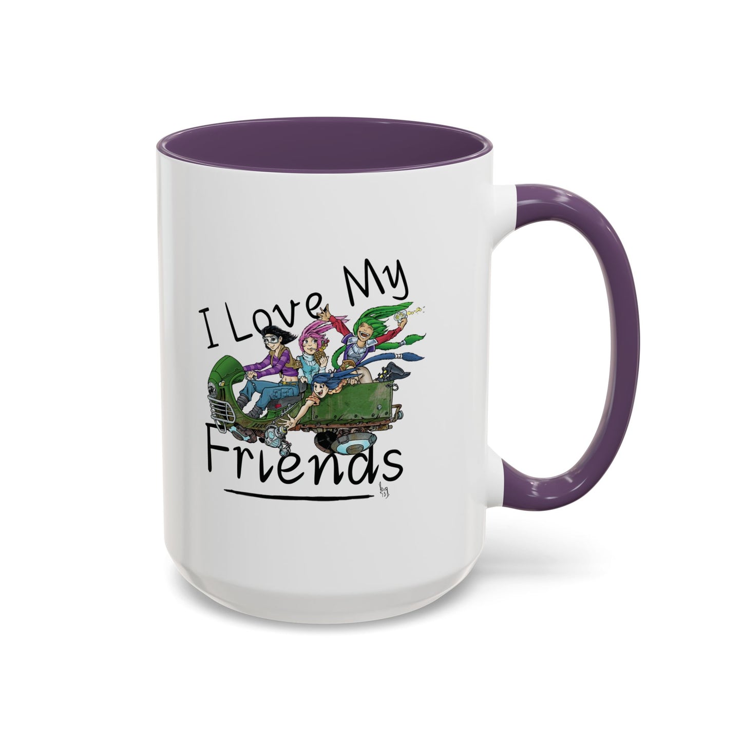 Mug - I Love My Friends Featuring Art by Bryon Gibson