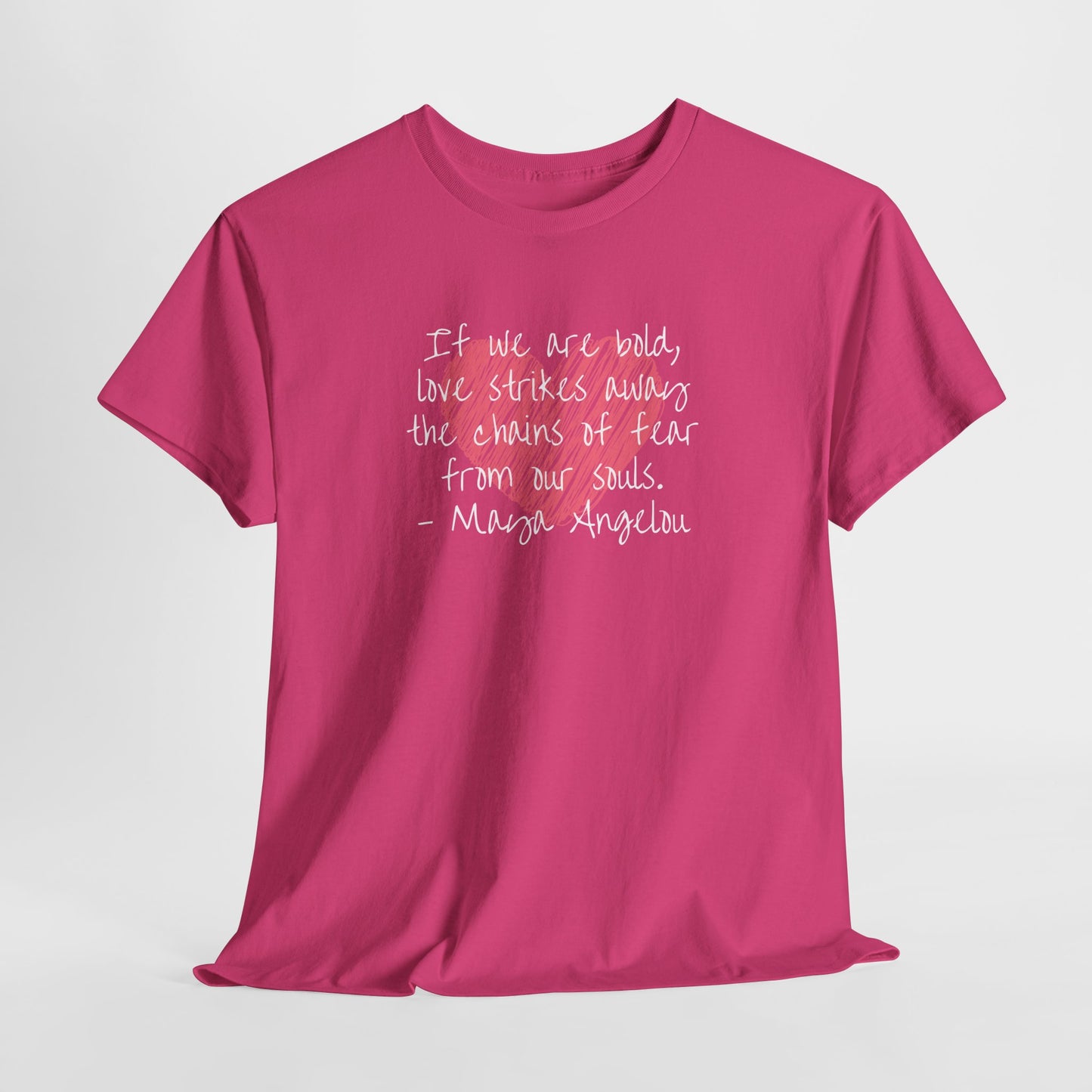 Inspirational Quote Unisex Heavy Cotton Tee - Love for Humanity