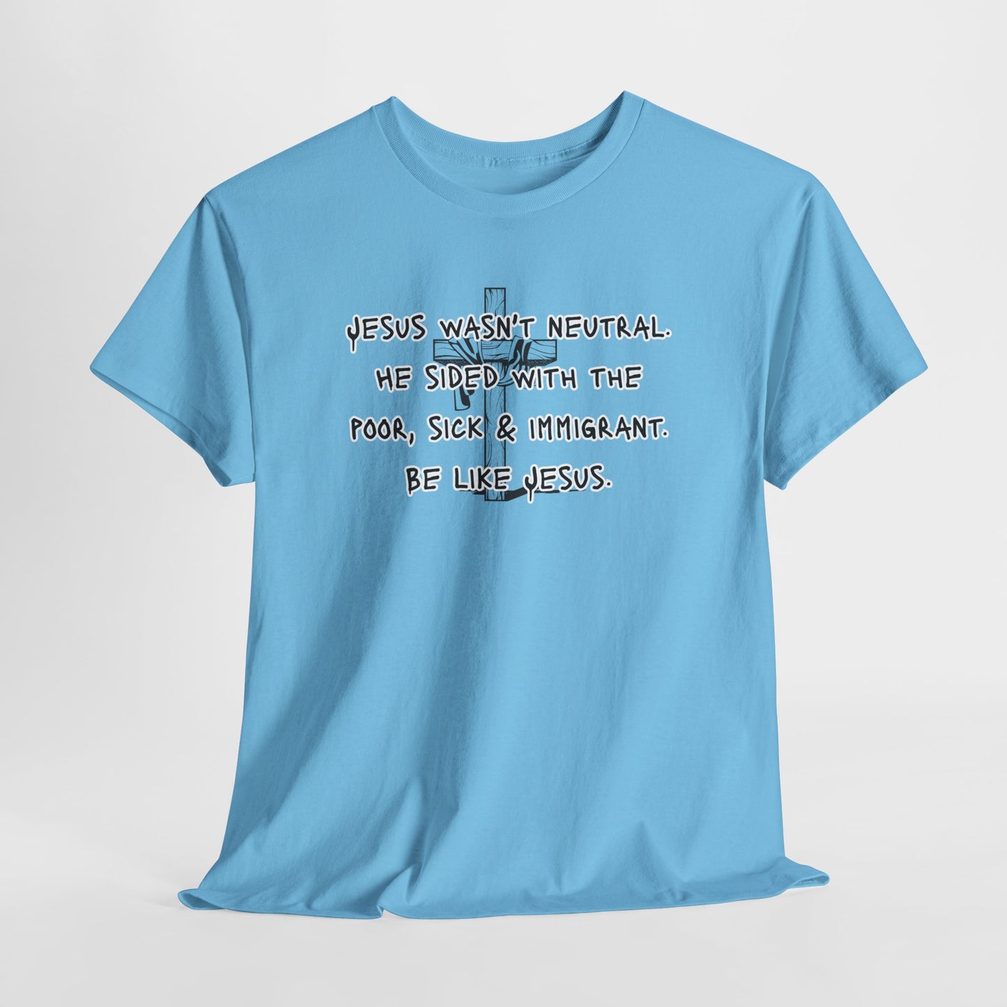 Unisex Heavy Cotton Tee - "Be Like Jesus" Inspirational Message Tee
