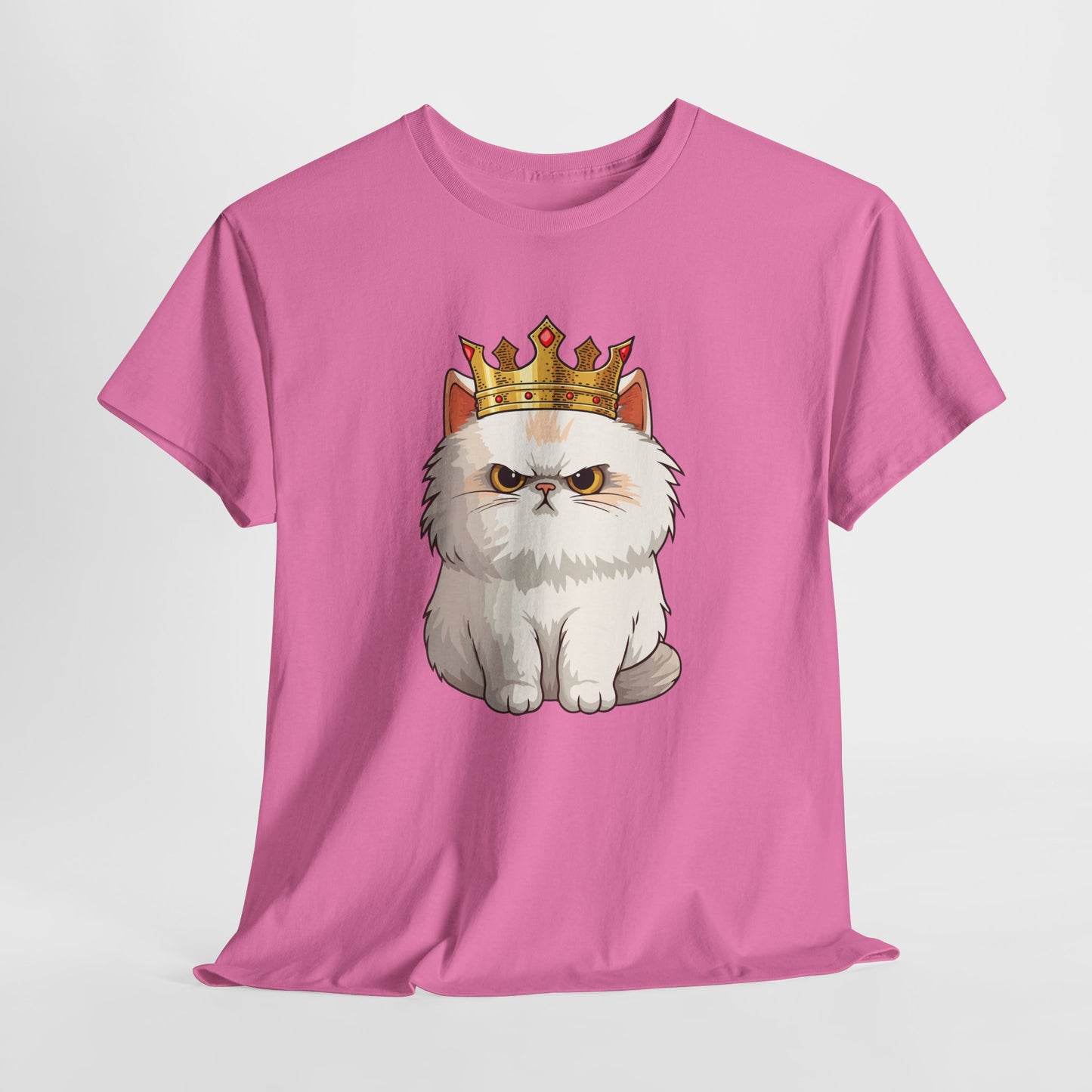 Royal Cat Unisex Heavy Cotton Tee - Perfect for Cat Lovers