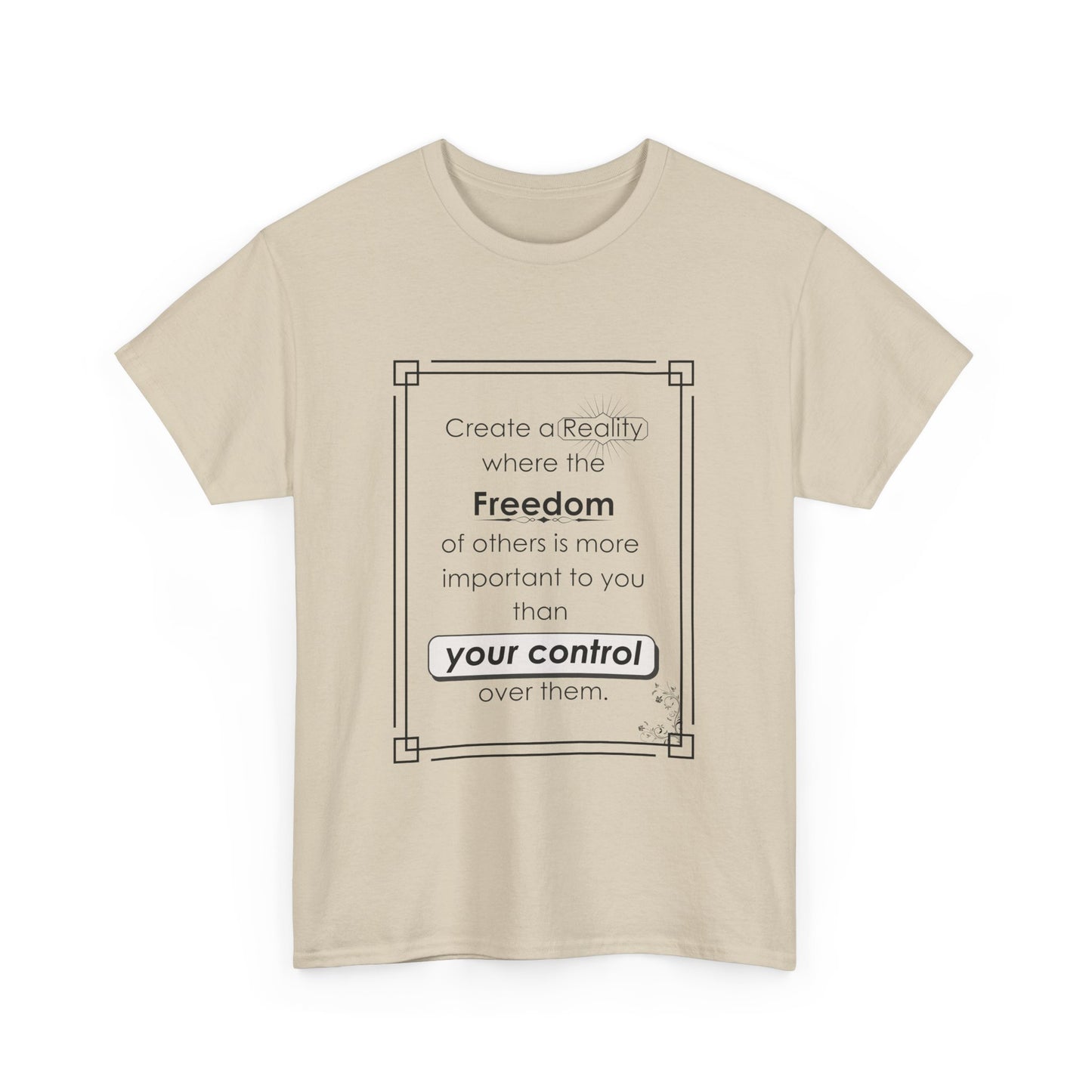 T-Shirt - Create a Reality Unisex Heavy Cotton Tee