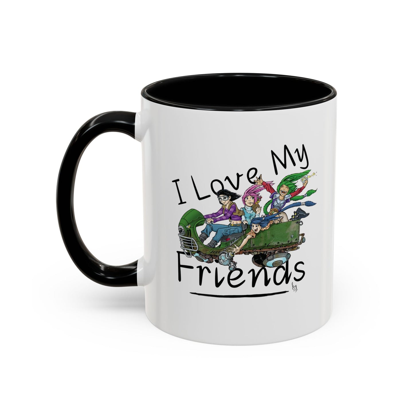 Mug - I Love My Friends Featuring Art by Bryon Gibson