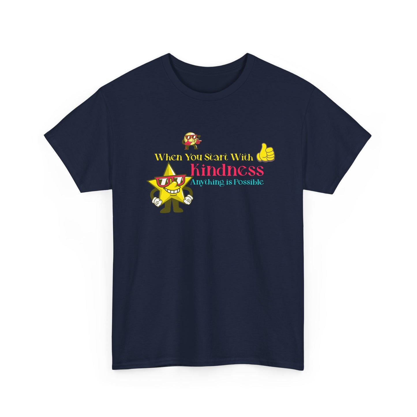 Kindness Matters Unisex Heavy Cotton Tee - Positive Message Tee for Everyday Inspiration