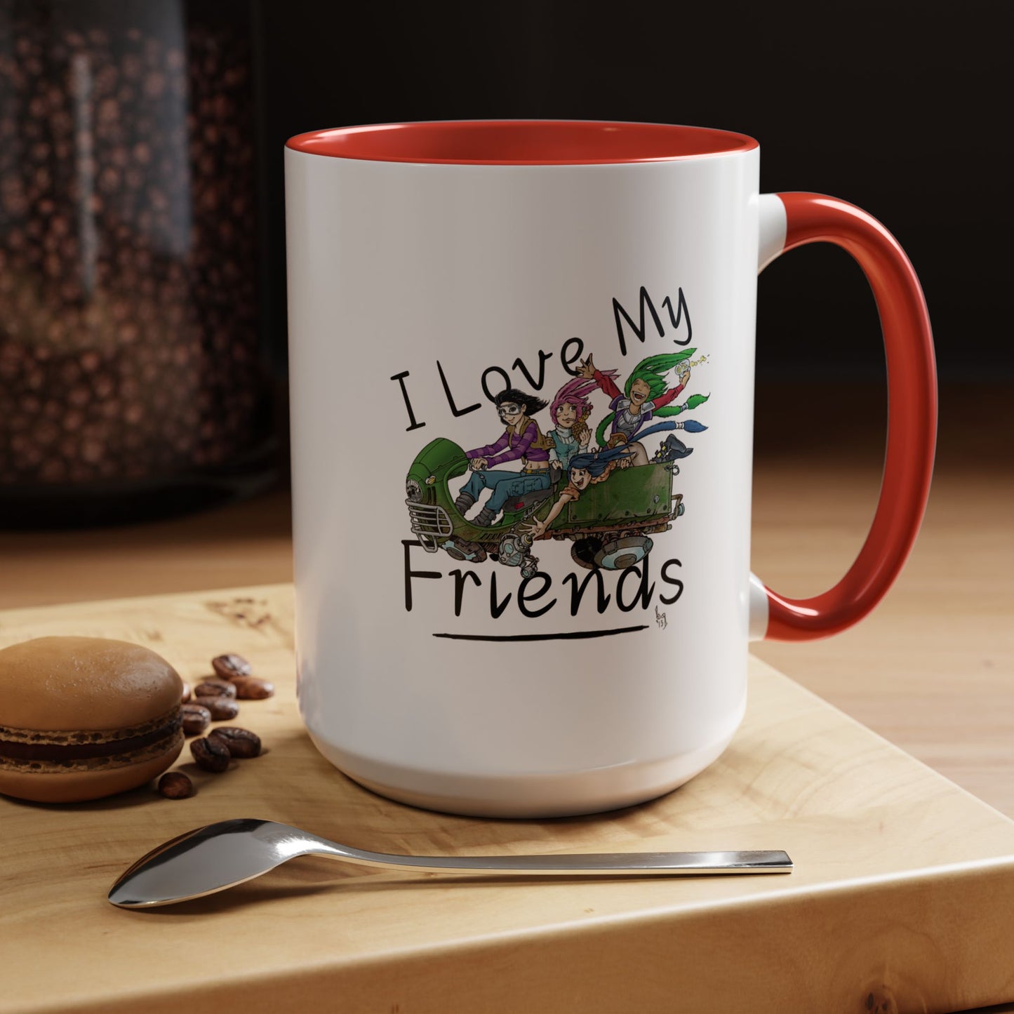 Mug - I Love My Friends Featuring Art by Bryon Gibson