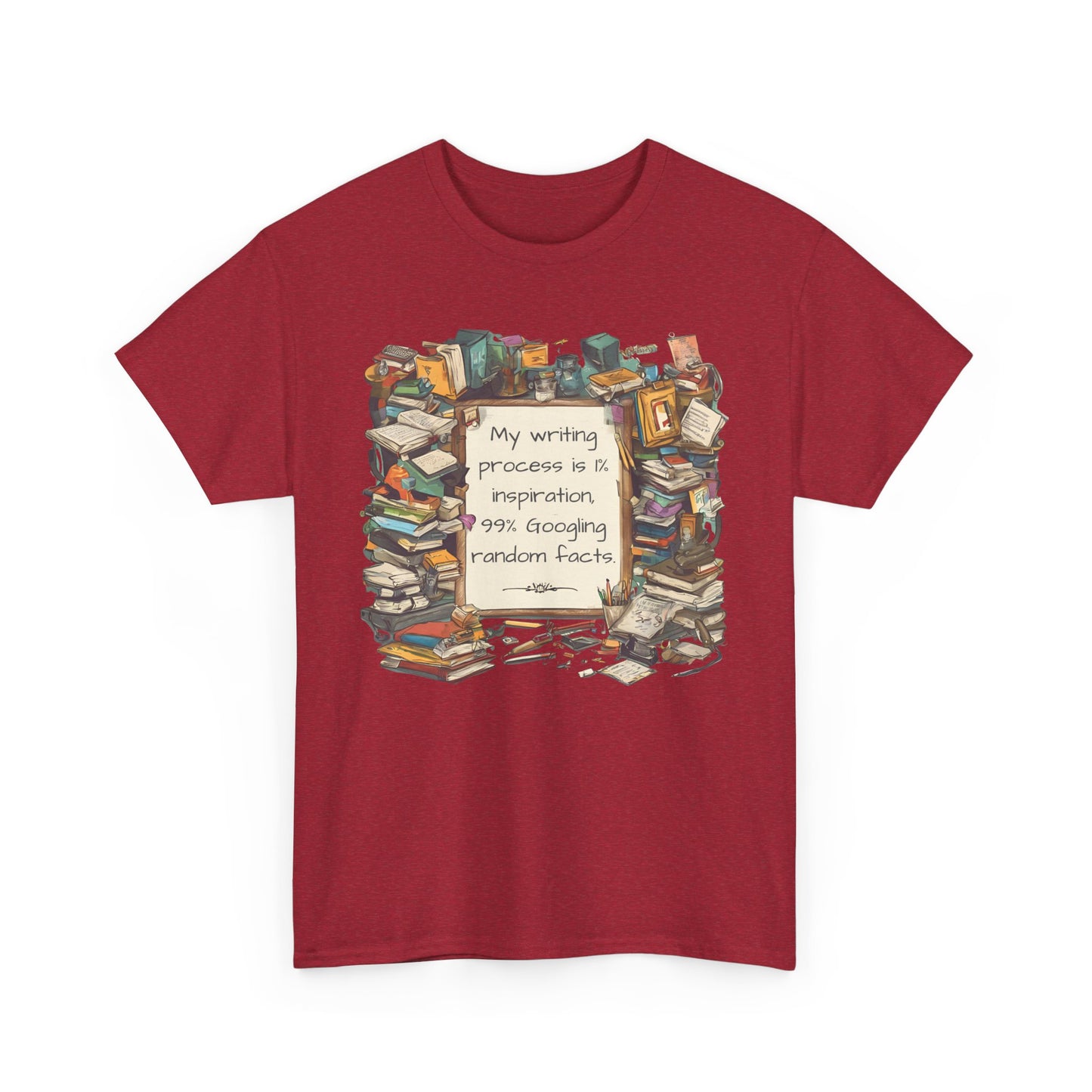 T-Shirt My Writing Process Inspiration Facts Tee