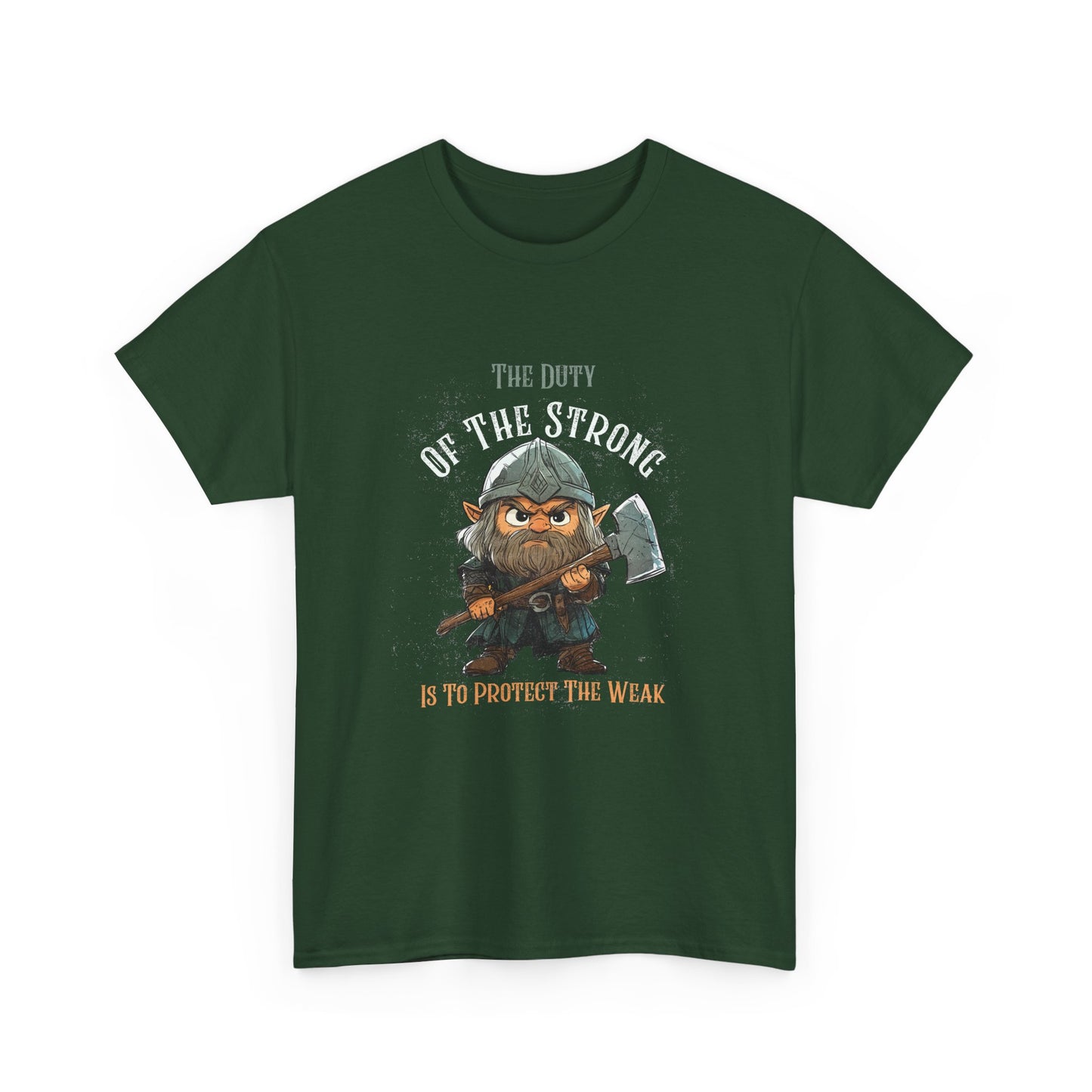 Unisex Heavy Cotton Tee - "The Duty of the Strong is to Protect the Weak"
