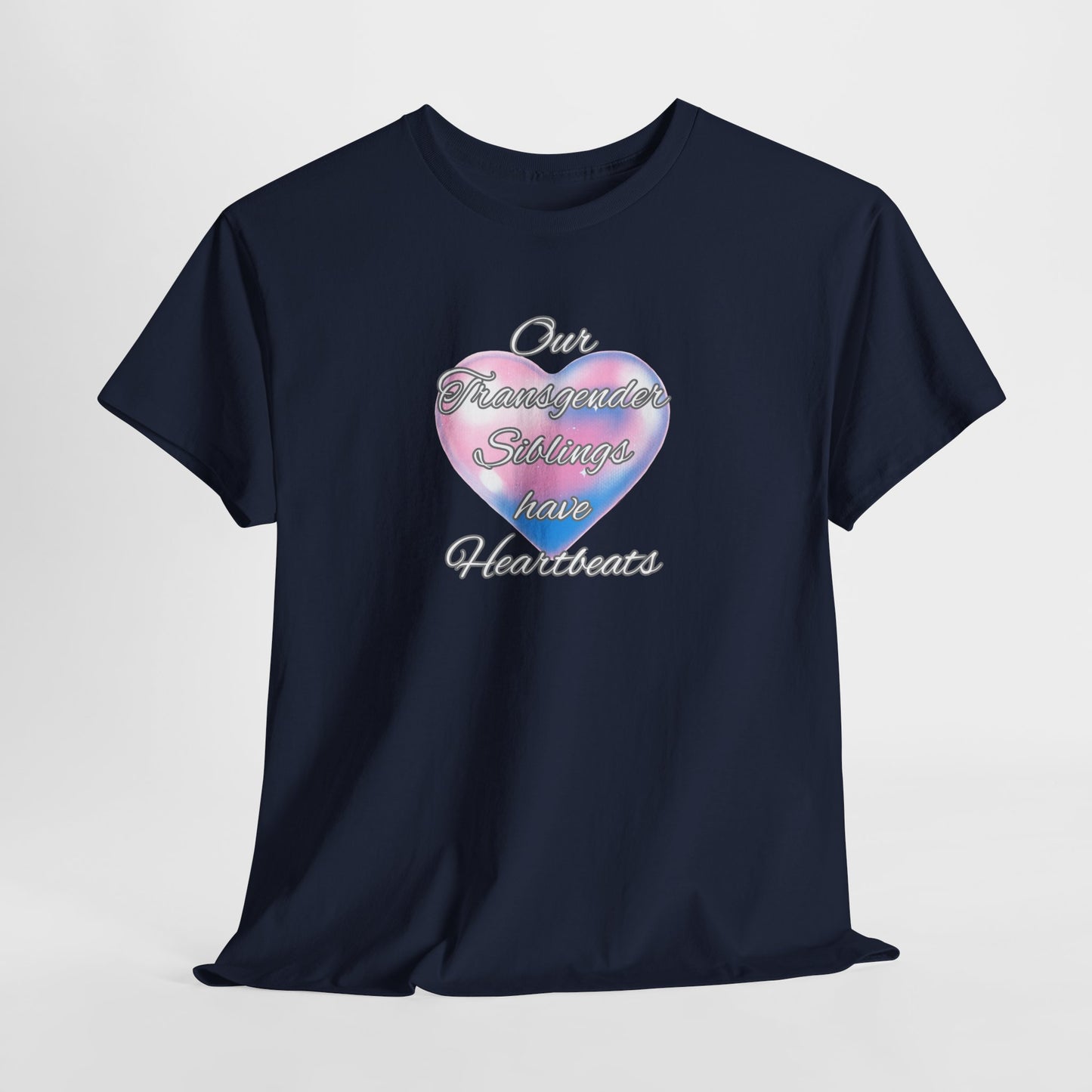 Heartbeats Unisex Heavy Cotton Tee - Pride Apparel for LGBTQ+ Acceptance