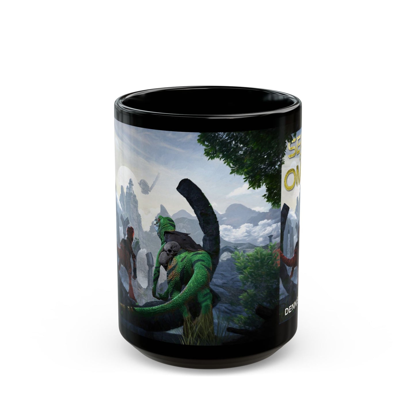 Black Mug | Secret of the Ombax | Coffee Lover Gift, Unique Mug, Epic Books, Fantasy Art, Reading Mug