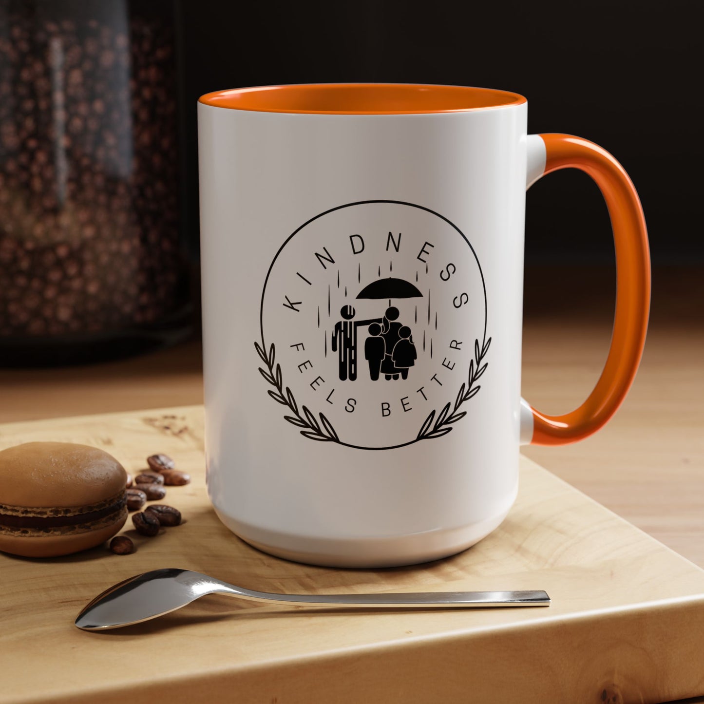 Mug - Kindness Feels Better Accent Coffee Mug (11, 15oz)