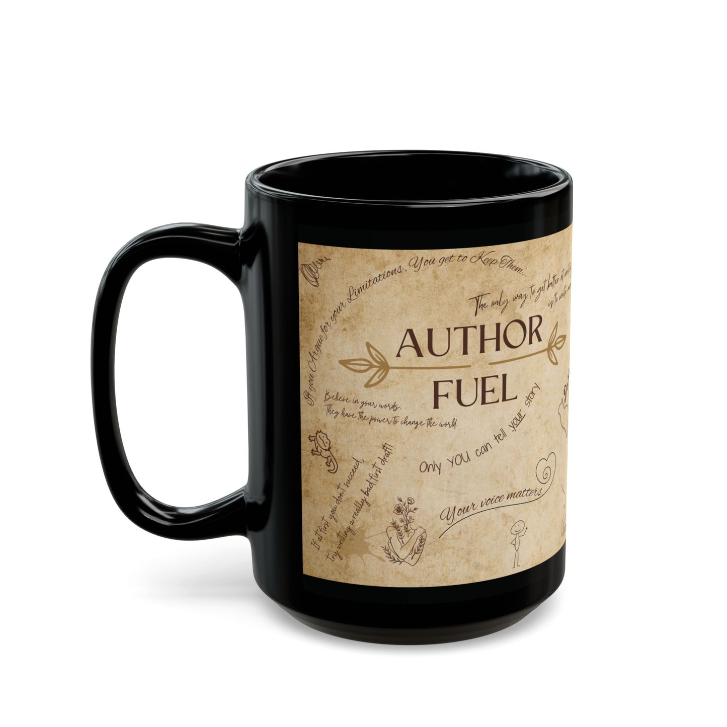 Motivational Author Fuel Coffee Mug - Author Fuel 15oz