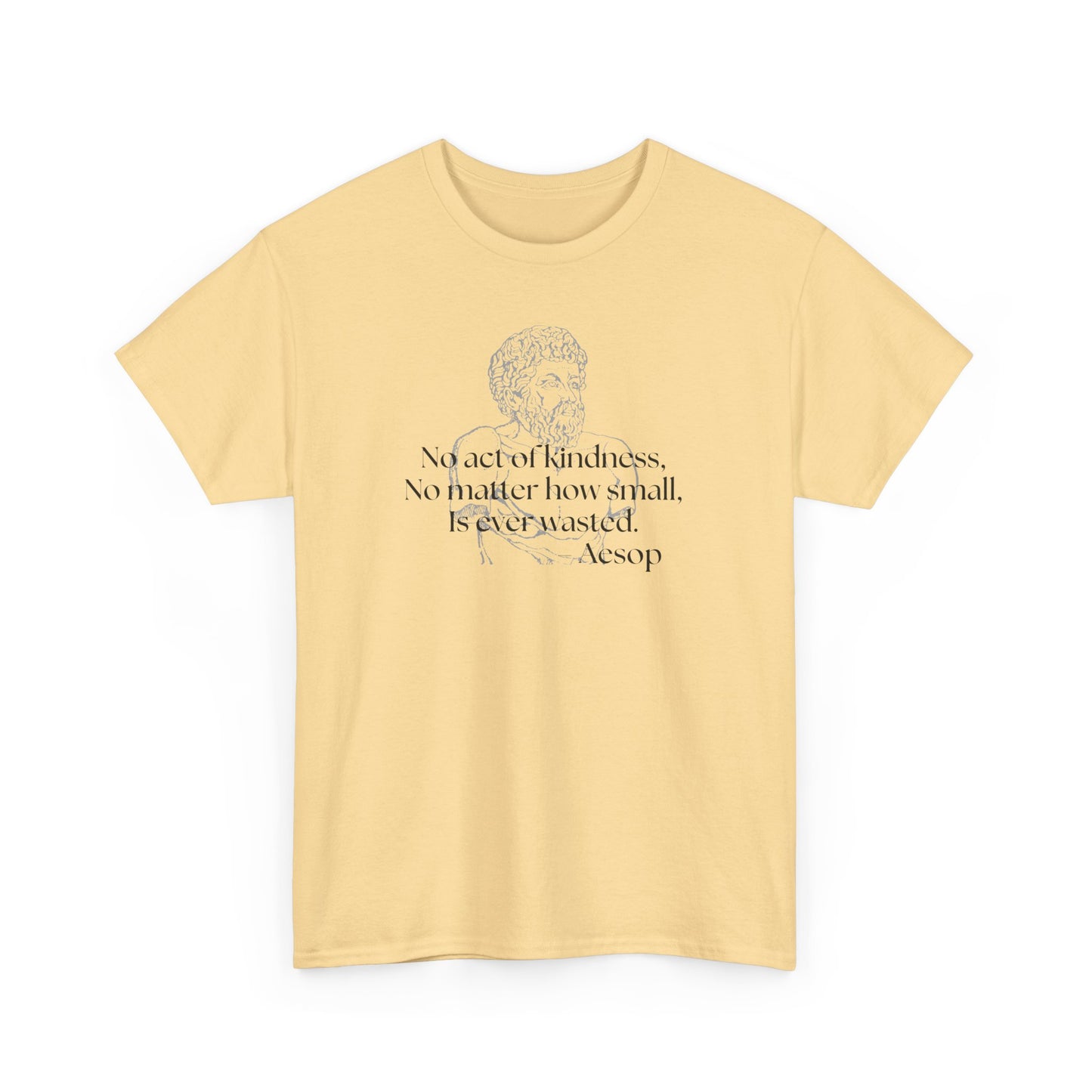 Inspirational Aesop Quote Unisex Heavy Cotton Tee - Kindness Matters