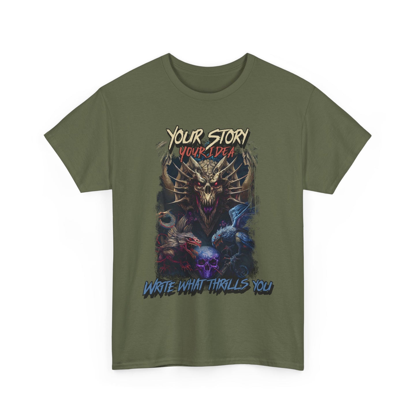 Cotton Tee - Your Story Your Idea Inspirational Quote Shirt