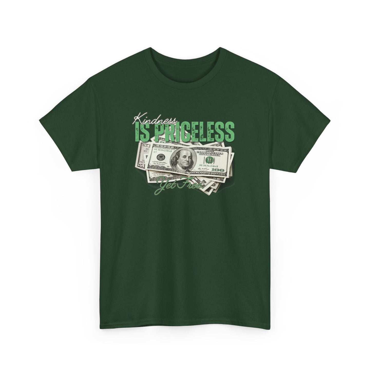 Funny Unisex Heavy Cotton Tee - "Happiness is Priceless" Graphic T-Shirt