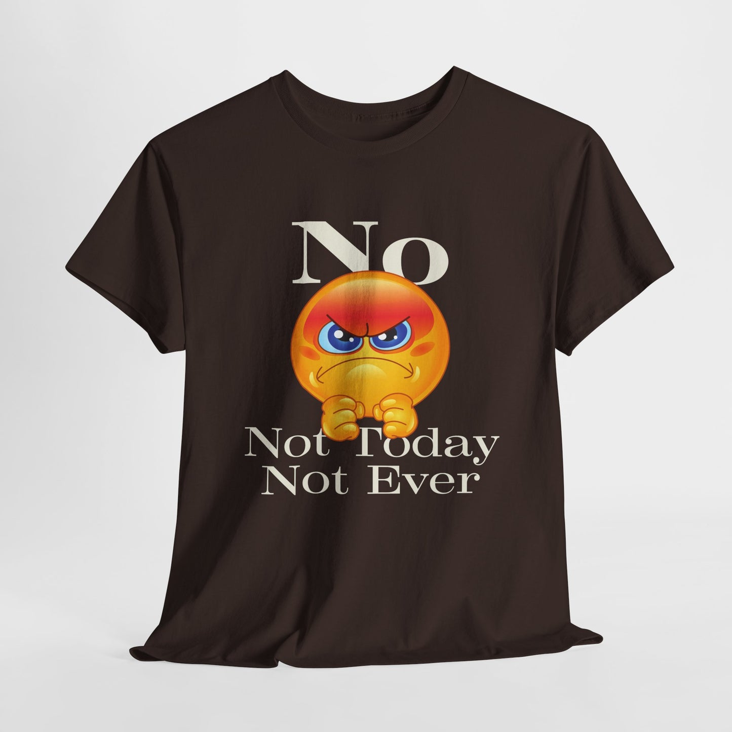 "Not Today" Unisex Heavy Cotton Tee - Funny Graphic T-Shirt for Casual Days