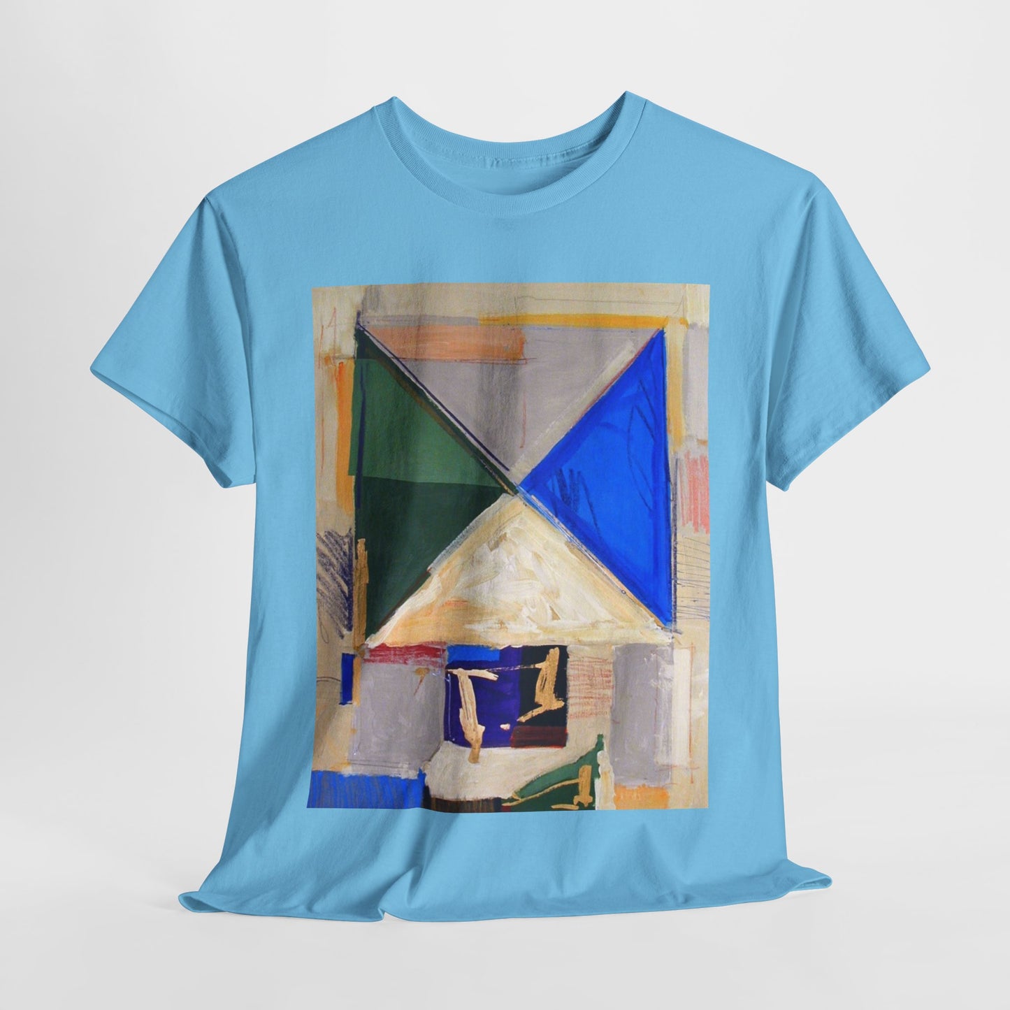 Abstract Art Unisex Heavy Cotton Tee – Bold & Colorful Design for Art Lovers