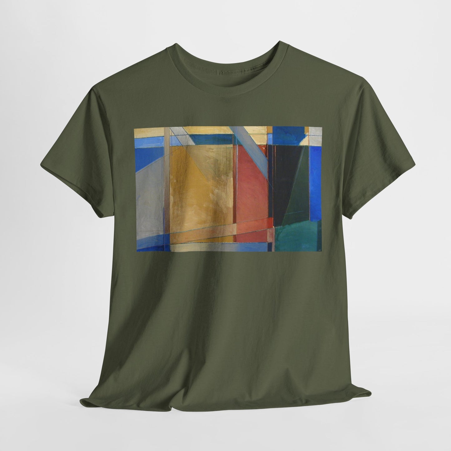 Abstract Art Unisex Heavy Cotton Tee - Stylish Graphic T-Shirt for Art Lovers