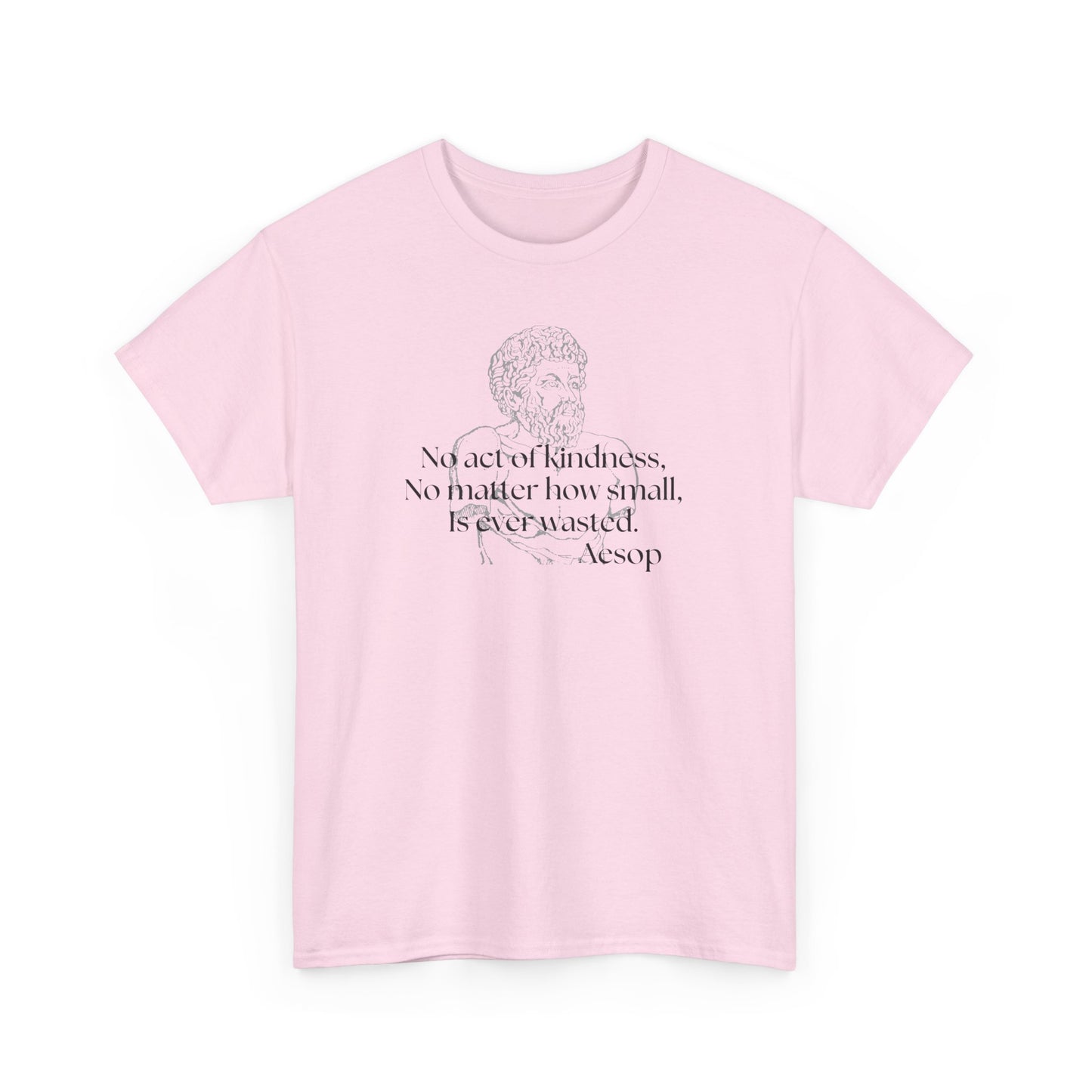 Inspirational Aesop Quote Unisex Heavy Cotton Tee - Kindness Matters