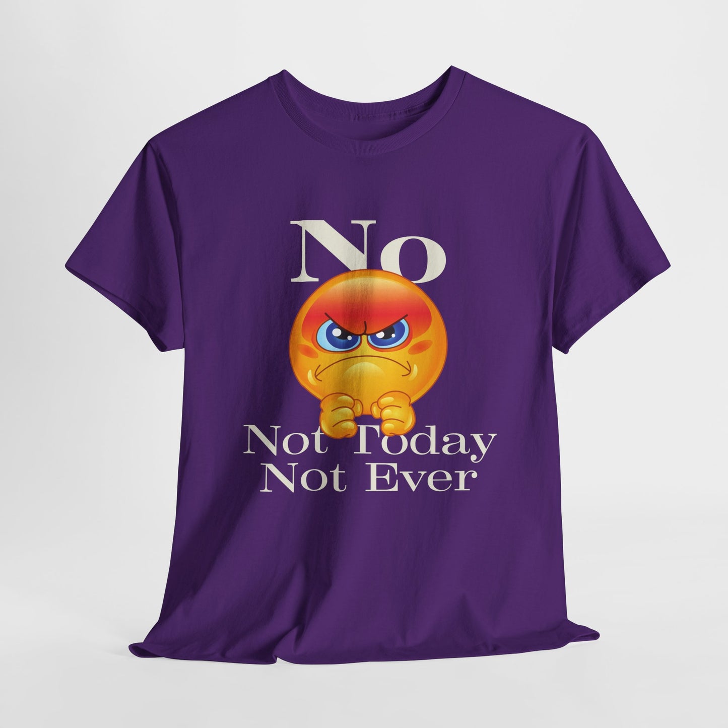 "Not Today" Unisex Heavy Cotton Tee - Funny Graphic T-Shirt for Casual Days