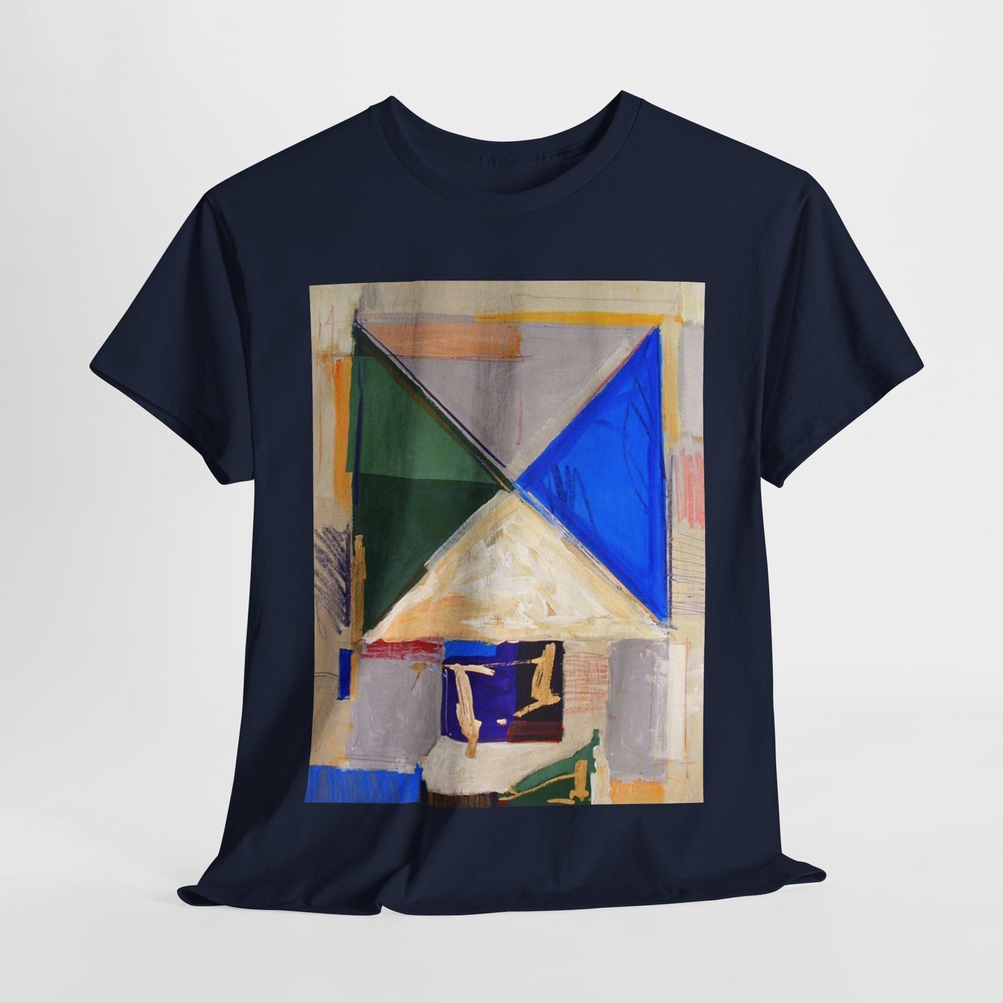 Abstract Art Unisex Heavy Cotton Tee – Bold & Colorful Design for Art Lovers