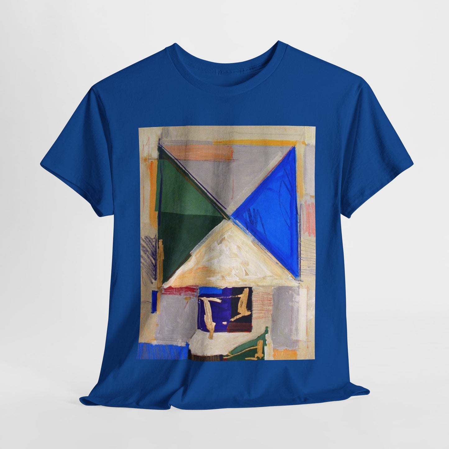 Abstract Art Unisex Heavy Cotton Tee – Bold & Colorful Design for Art Lovers