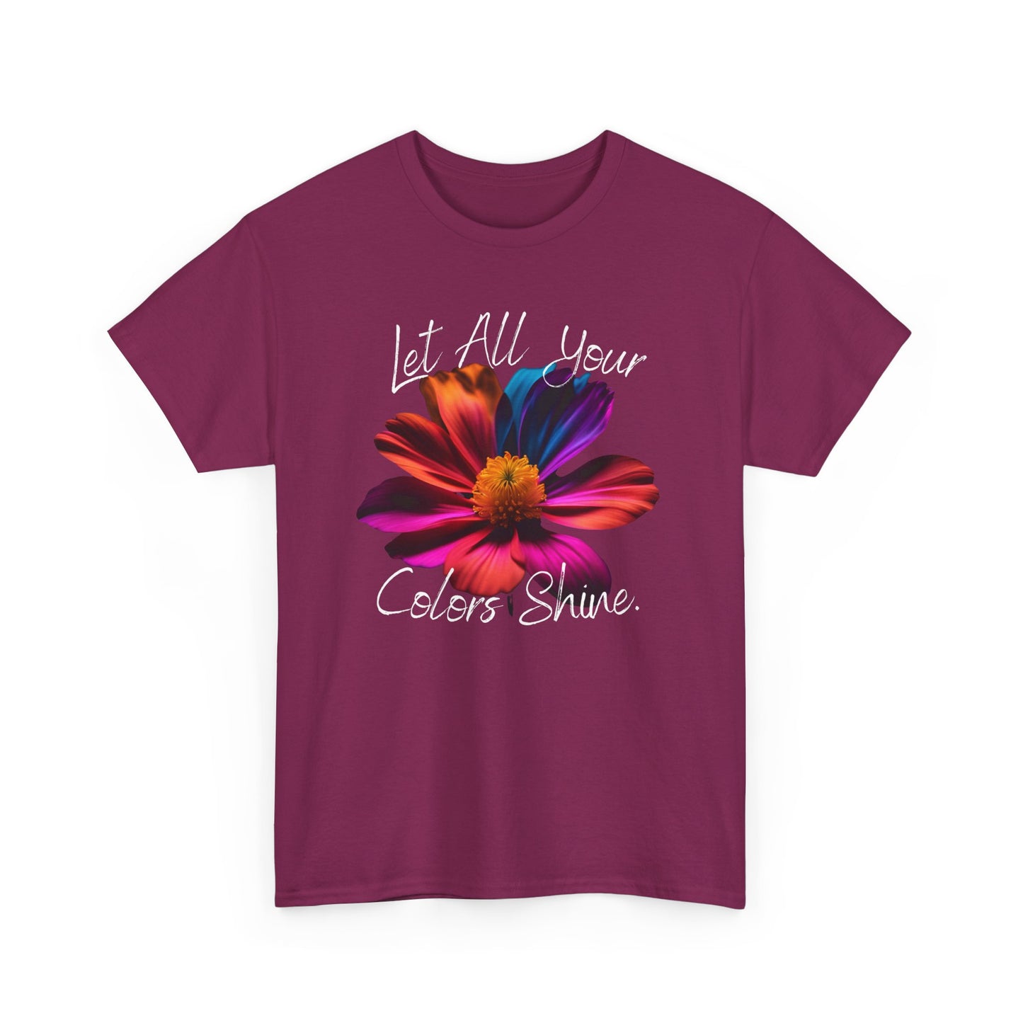 Colorful Unisex Heavy Cotton Tee - Let all your colors shine