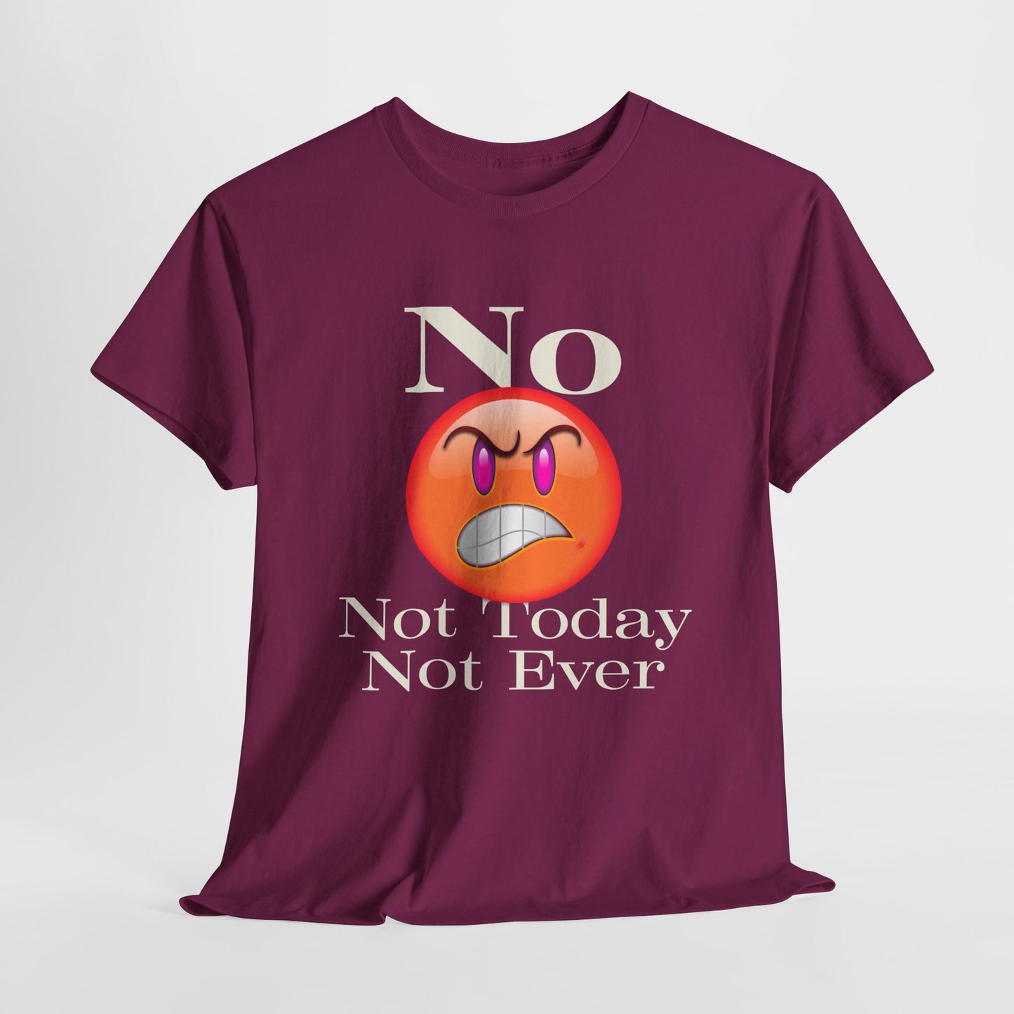 No Not Today Not Ever Unisex Heavy Cotton Tee
