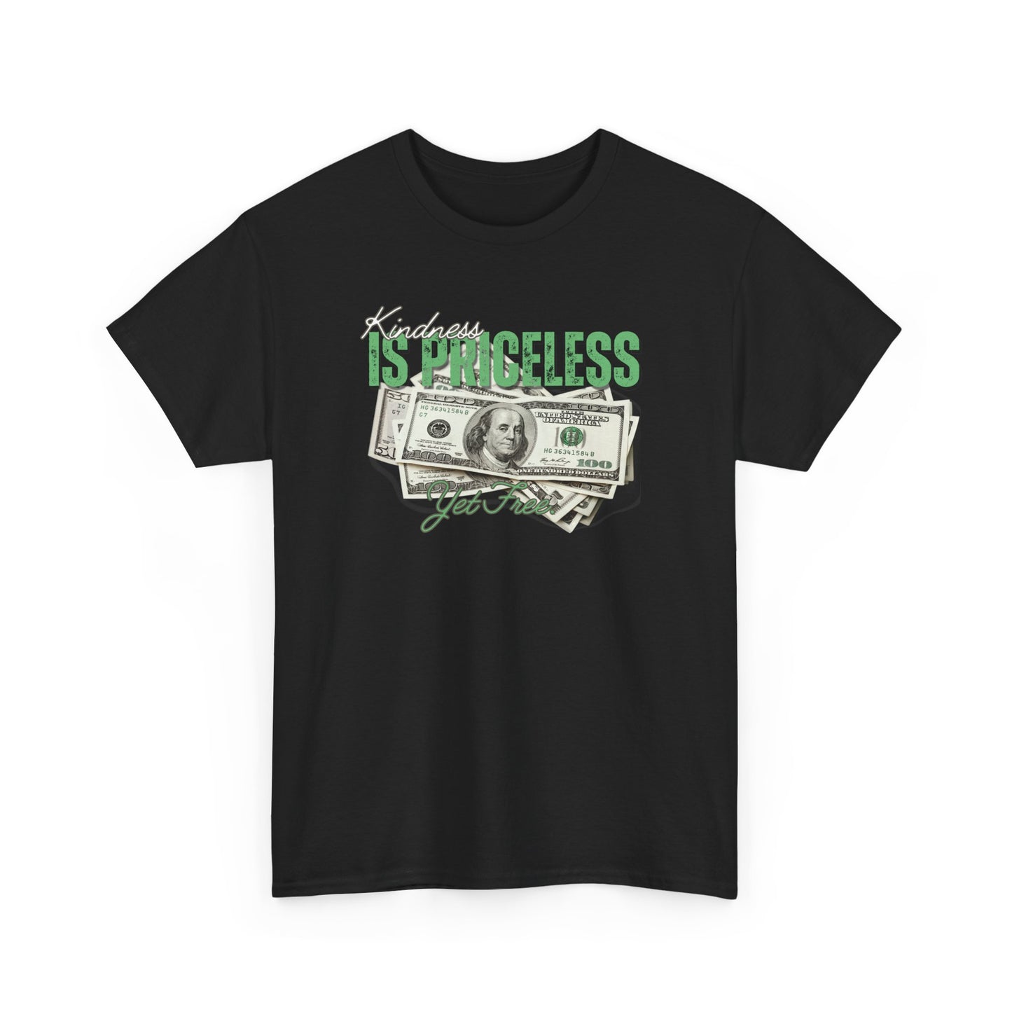 Funny Unisex Heavy Cotton Tee - "Happiness is Priceless" Graphic T-Shirt