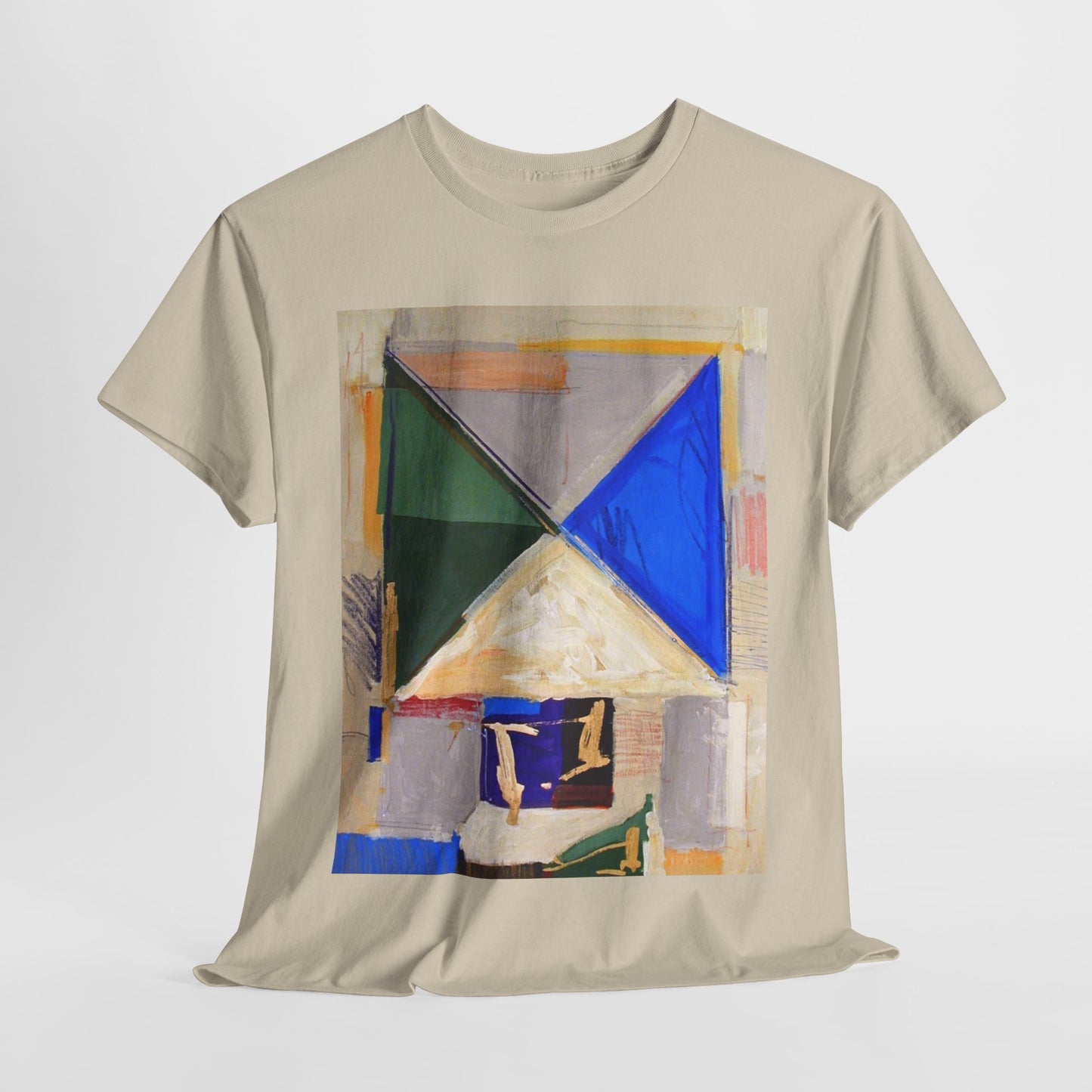Abstract Art Unisex Heavy Cotton Tee – Bold & Colorful Design for Art Lovers