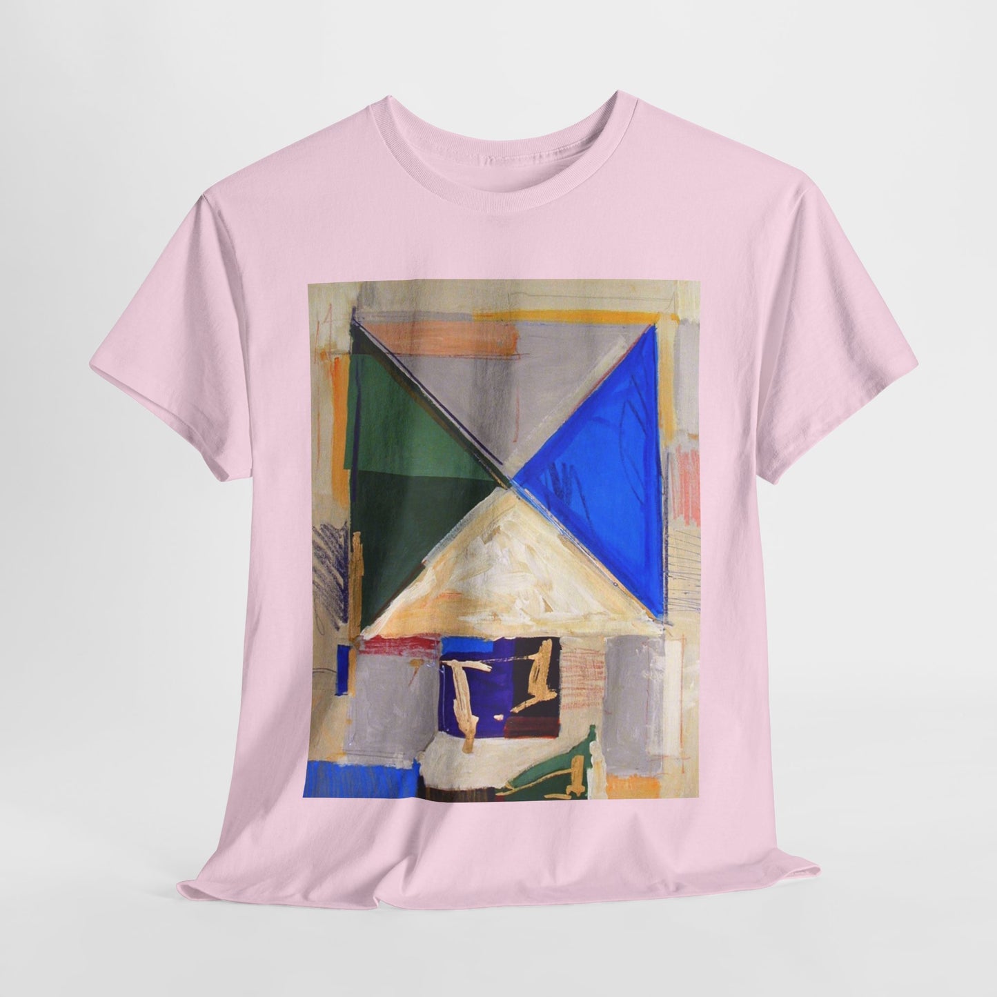 Abstract Art Unisex Heavy Cotton Tee – Bold & Colorful Design for Art Lovers