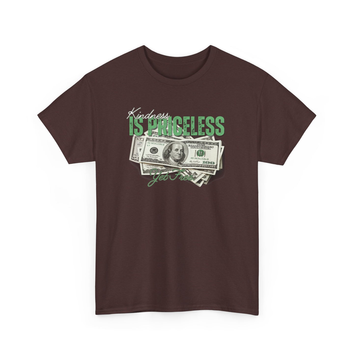 Funny Unisex Heavy Cotton Tee - "Happiness is Priceless" Graphic T-Shirt