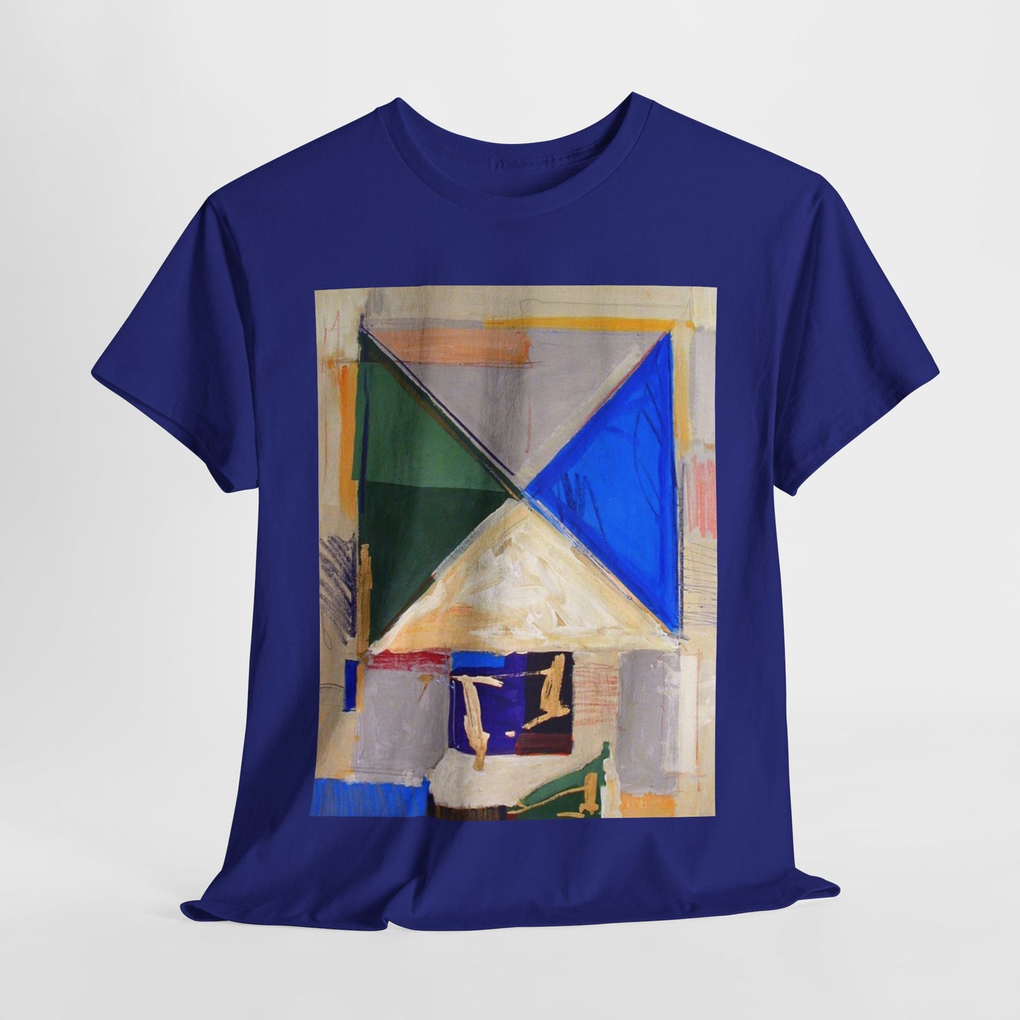 Abstract Art Unisex Heavy Cotton Tee – Bold & Colorful Design for Art Lovers