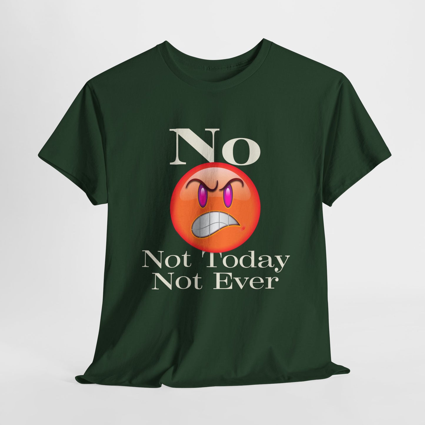 No Not Today Not Ever Unisex Heavy Cotton Tee
