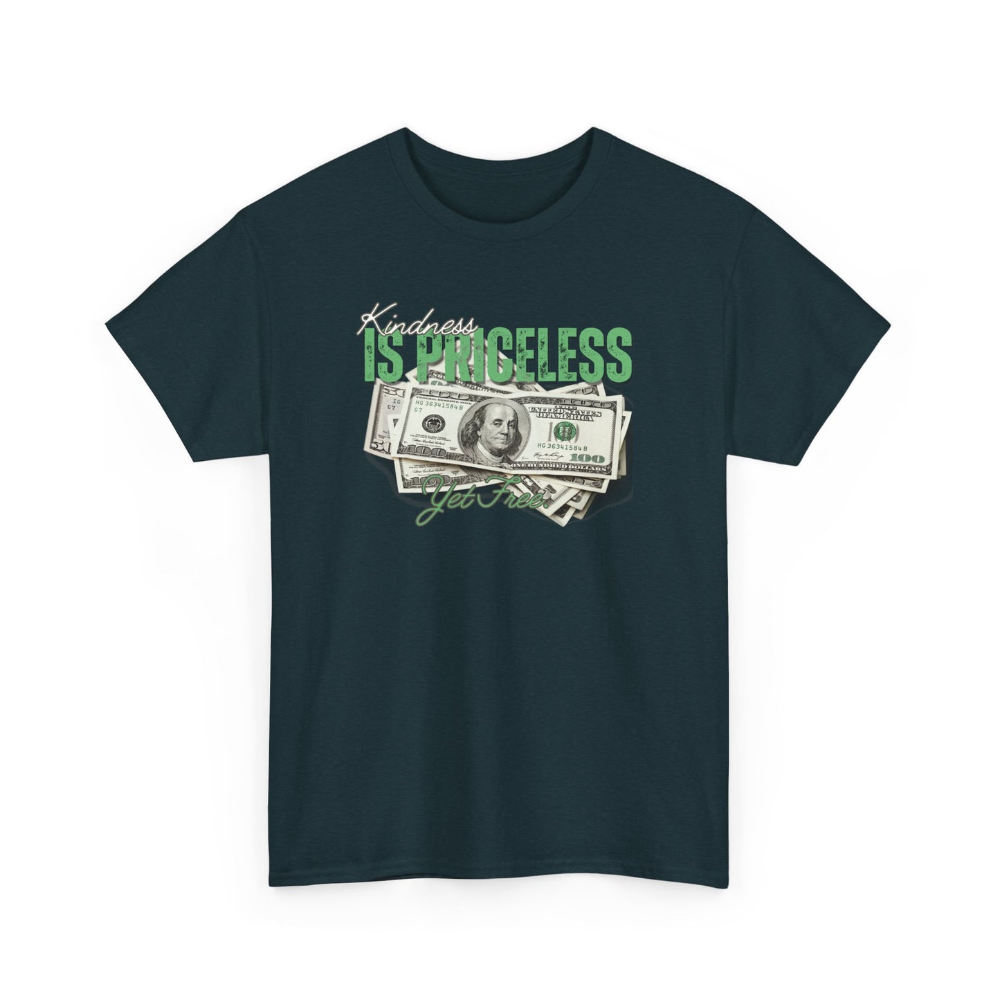 Funny Unisex Heavy Cotton Tee - "Happiness is Priceless" Graphic T-Shirt