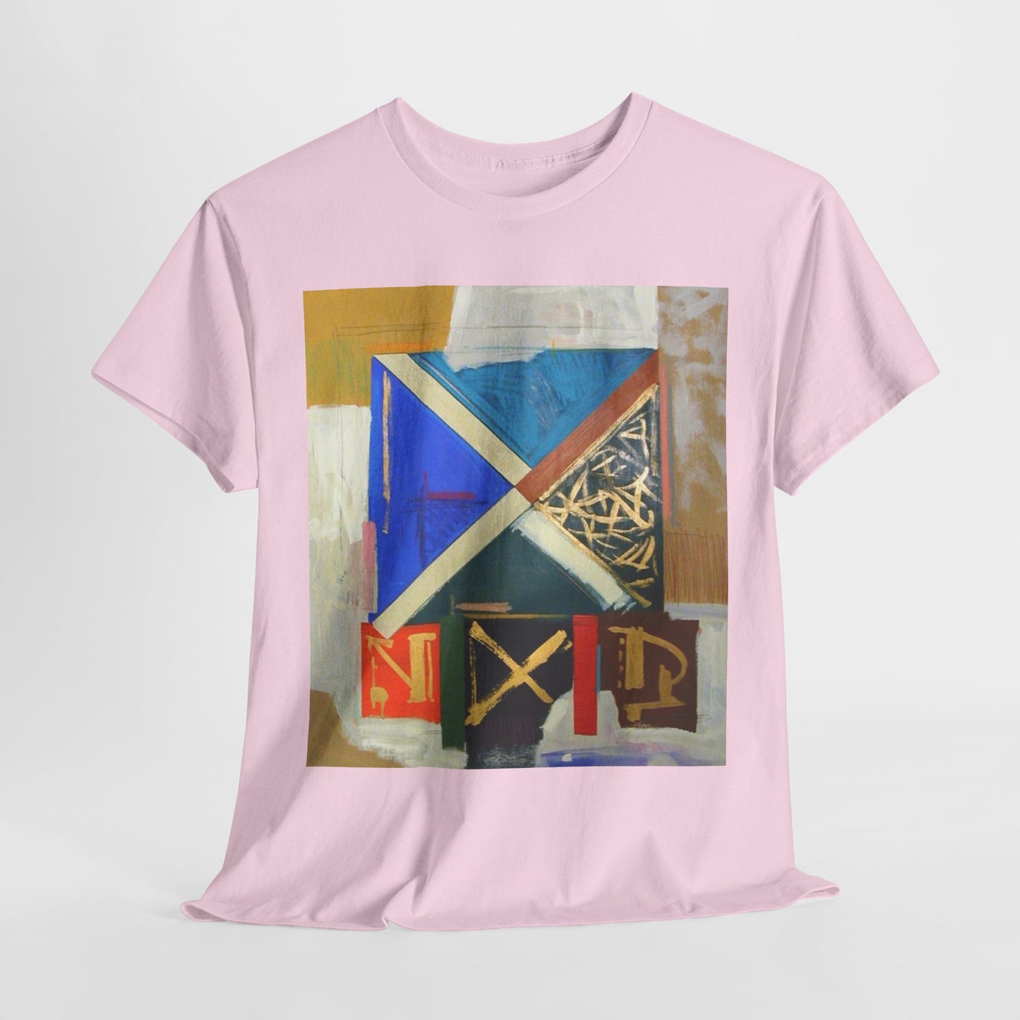 Artistic Unisex Heavy Cotton Tee - Modern Abstract Design