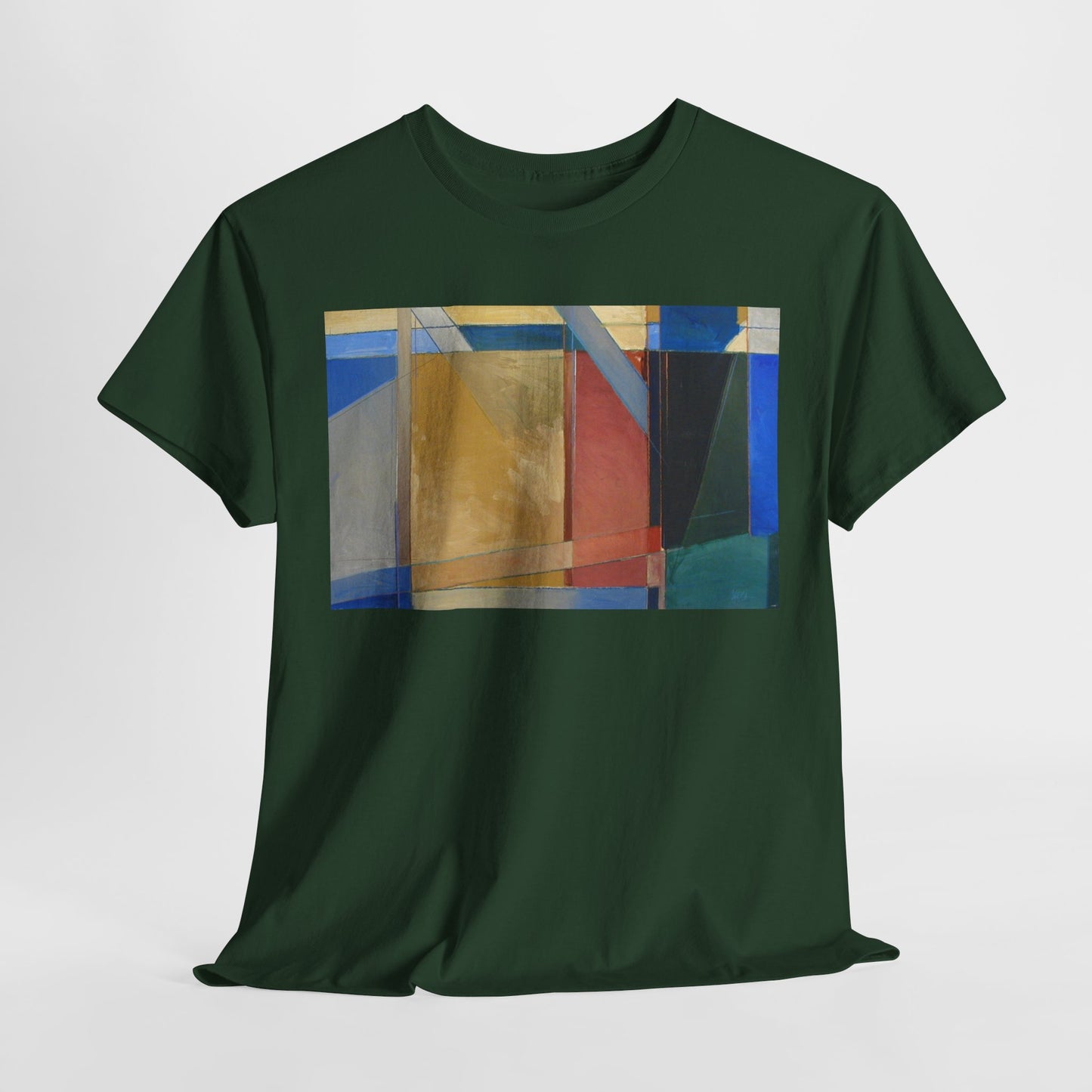 Abstract Art Unisex Heavy Cotton Tee - Stylish Graphic T-Shirt for Art Lovers