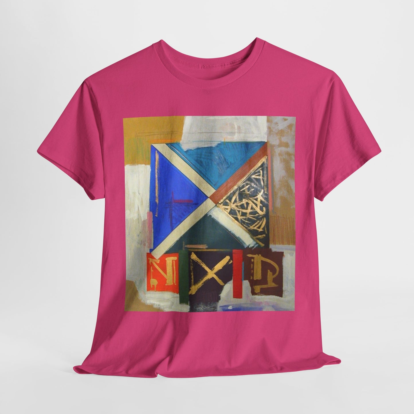 Artistic Unisex Heavy Cotton Tee - Modern Abstract Design