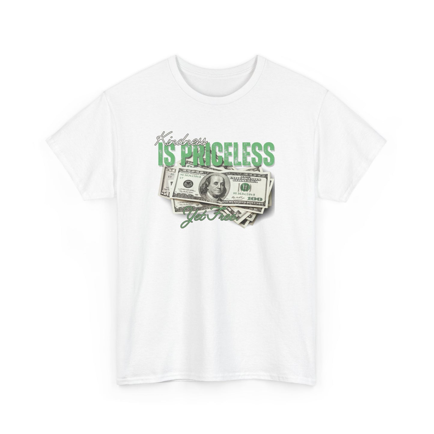 Funny Unisex Heavy Cotton Tee - "Happiness is Priceless" Graphic T-Shirt