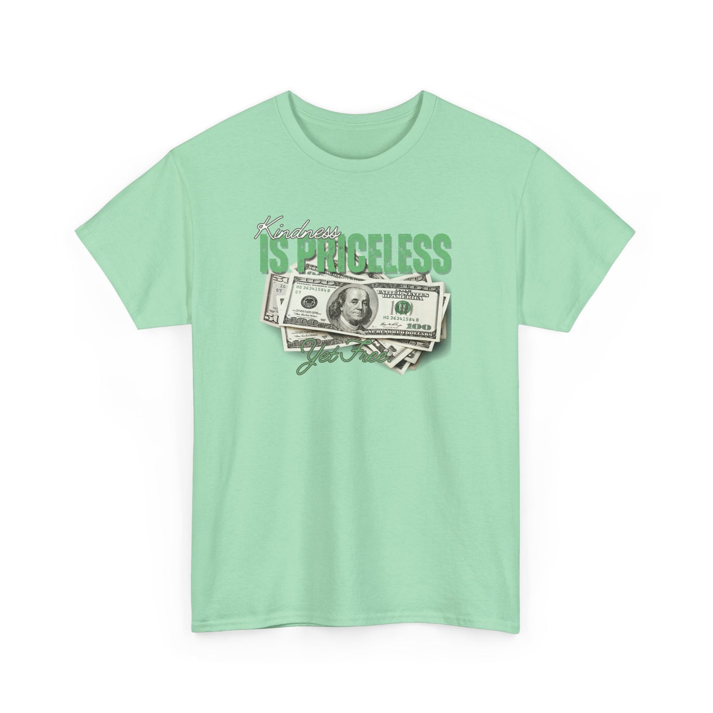 Funny Unisex Heavy Cotton Tee - "Happiness is Priceless" Graphic T-Shirt