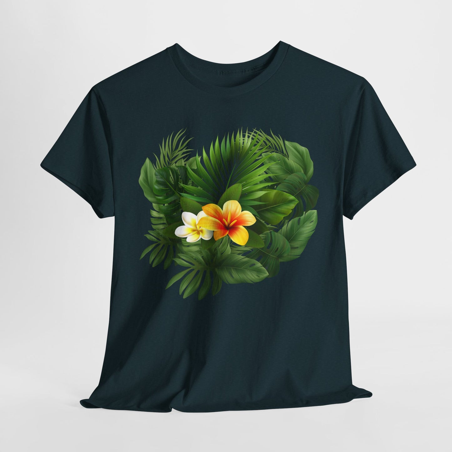 Tropical Floral Tee, Perfect Summer Vacation Shirt, Casual Outfit, Gift for Nature Lovers, Beach Day Essential, Eco-friendly Tee
