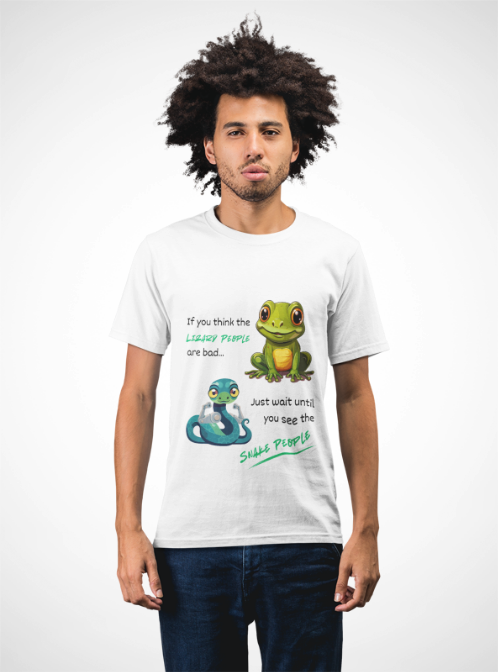 T-Shirt - Lizard People Vs Snake People Unisex Tee