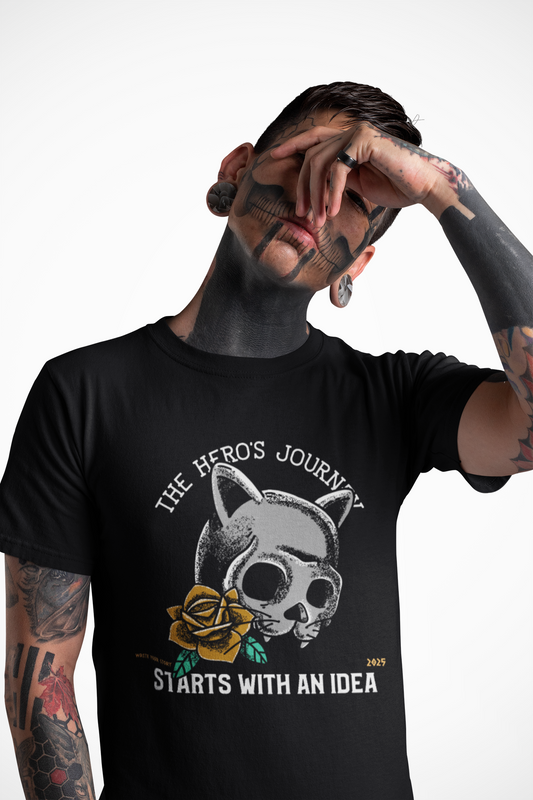 Tee - Hero's Journey Writing Inspiration Unisex Heavy Cotton Tee