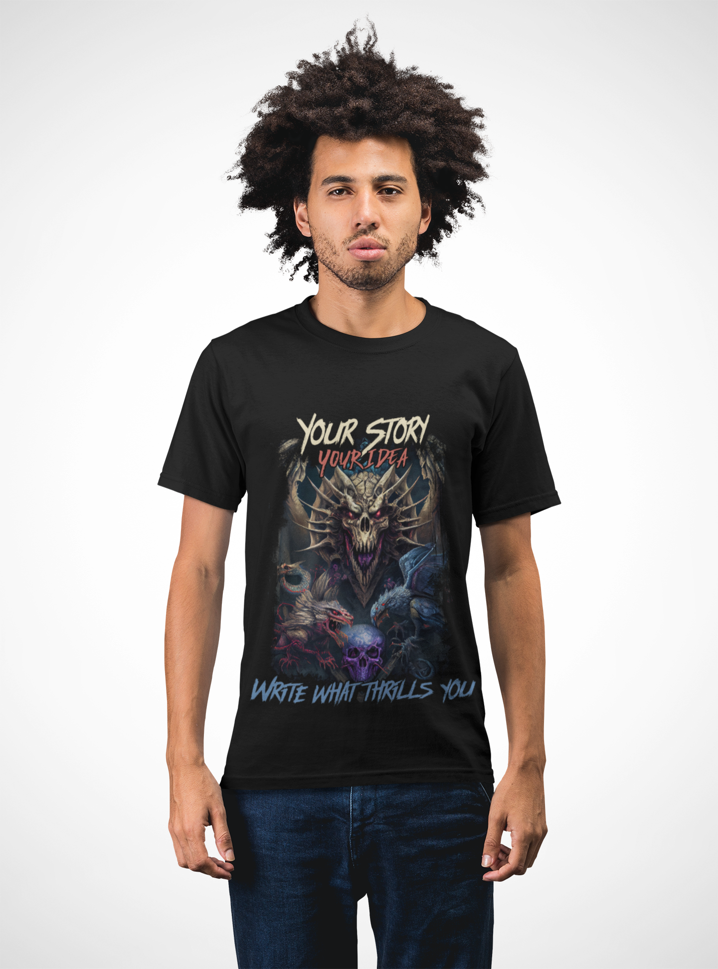 Cotton Tee - Your Story Your Idea Inspirational Quote Shirt