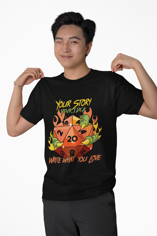 T-Shirt Your Story Your Idea Write What You Love Unisex Heavy Cotton Tee