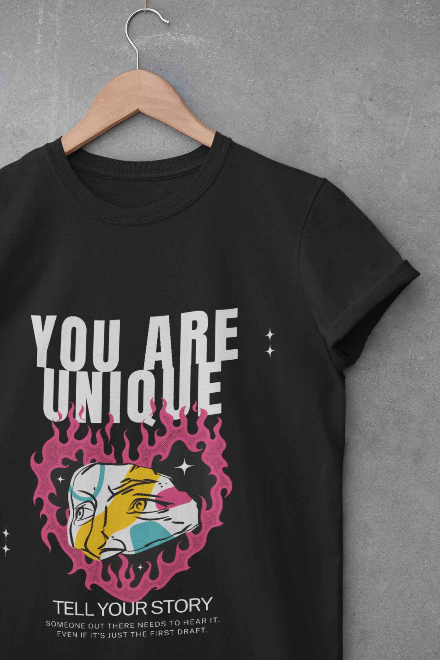You Are Unique Unisex Heavy Cotton Tee - Empowering Graphic T-Shirt for Self-Expression