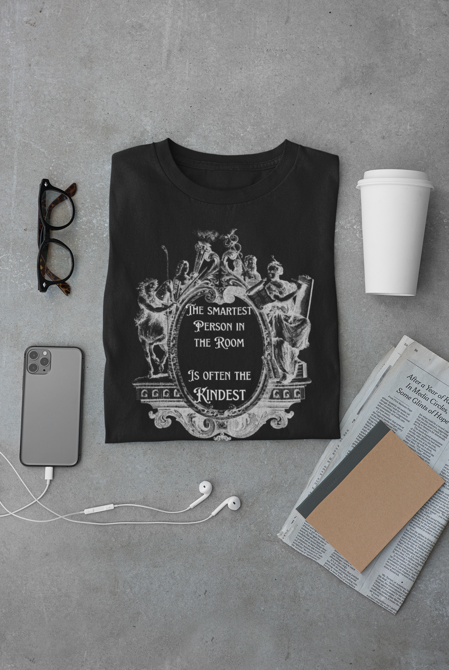 Unisex Heavy Cotton Tee - "The Smartest Person in the Room" Graphic Tee