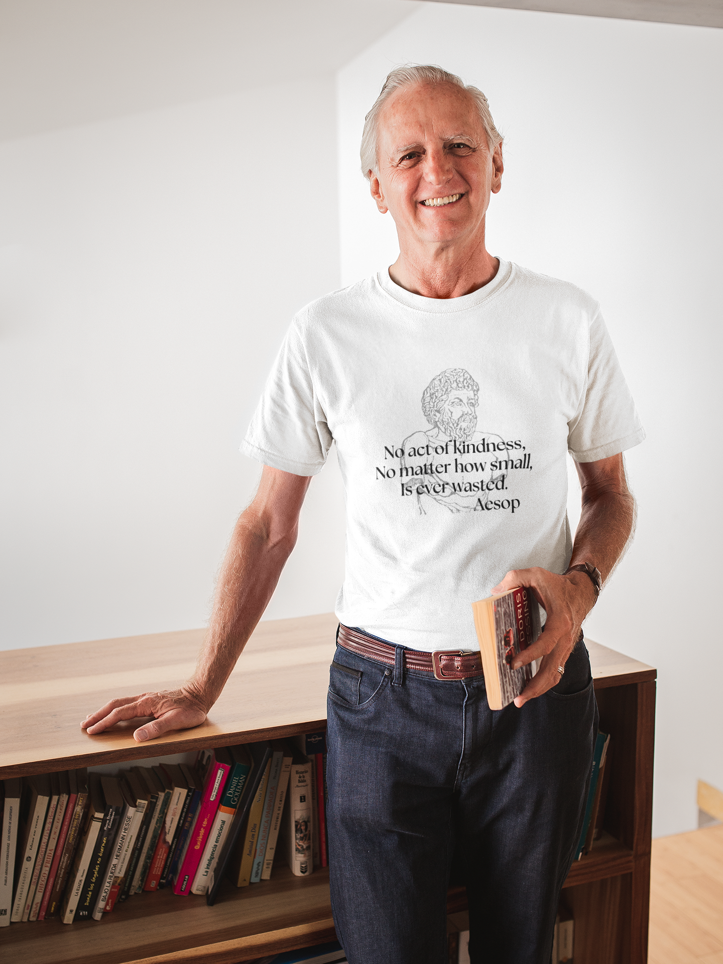 Inspirational Aesop Quote Unisex Heavy Cotton Tee - Kindness Matters