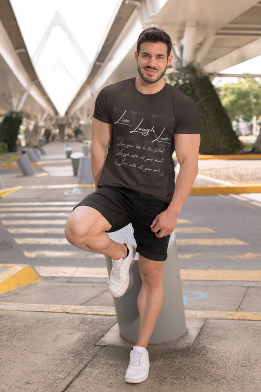 Inspirational Live Laugh Love Tee for Everyday Comfort