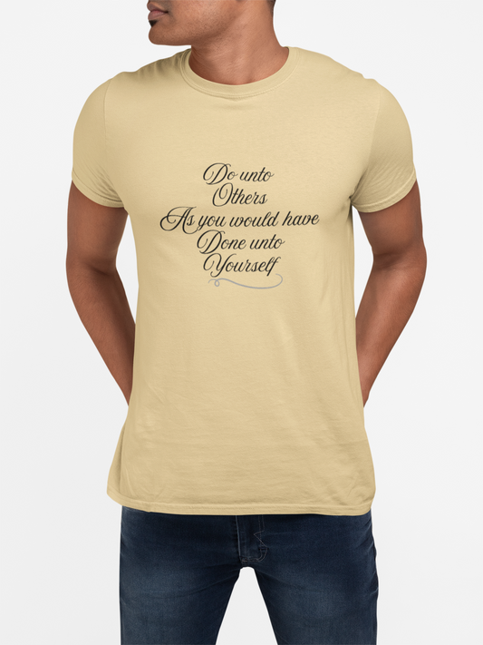 Inspirational Quote Unisex Heavy Cotton Tee - "De Unto Writers As You Would Have Done Unto Yourself"