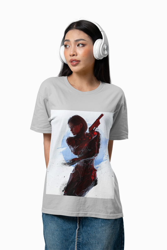Miku O'Connor T-Shirt — Murder on a Monochrome World Cover Art Tee